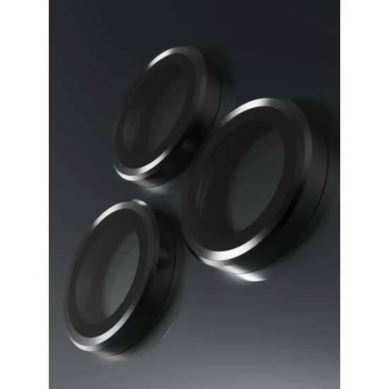 Bodyguardz Pure 3 Individual Camera Lens Protector For Iphone 16 Pro And 16 Pro Max - Black